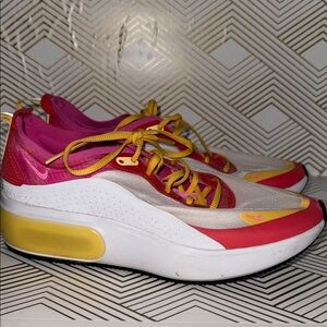 Nike Women's Pink and Yellow Sneakers